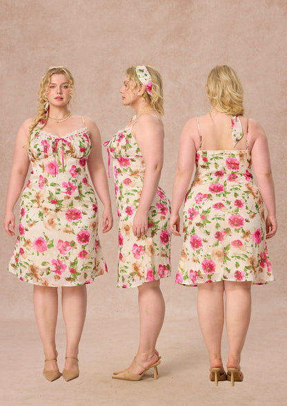 Curve&Plus Corn Poppy Dress（short）