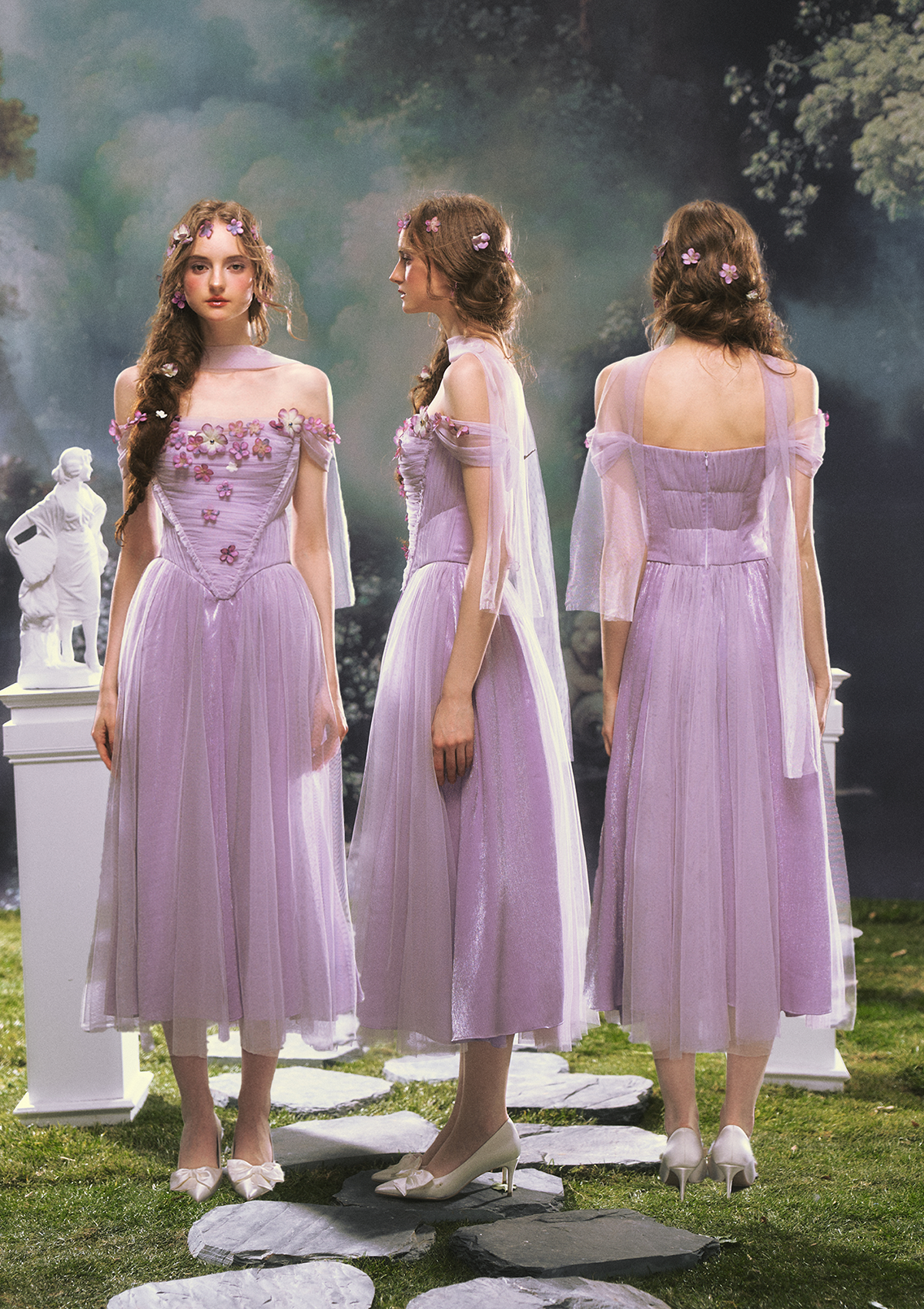Ode to Purple Iris Dress