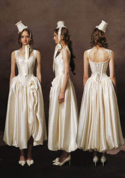 White Coronation Corset Dress