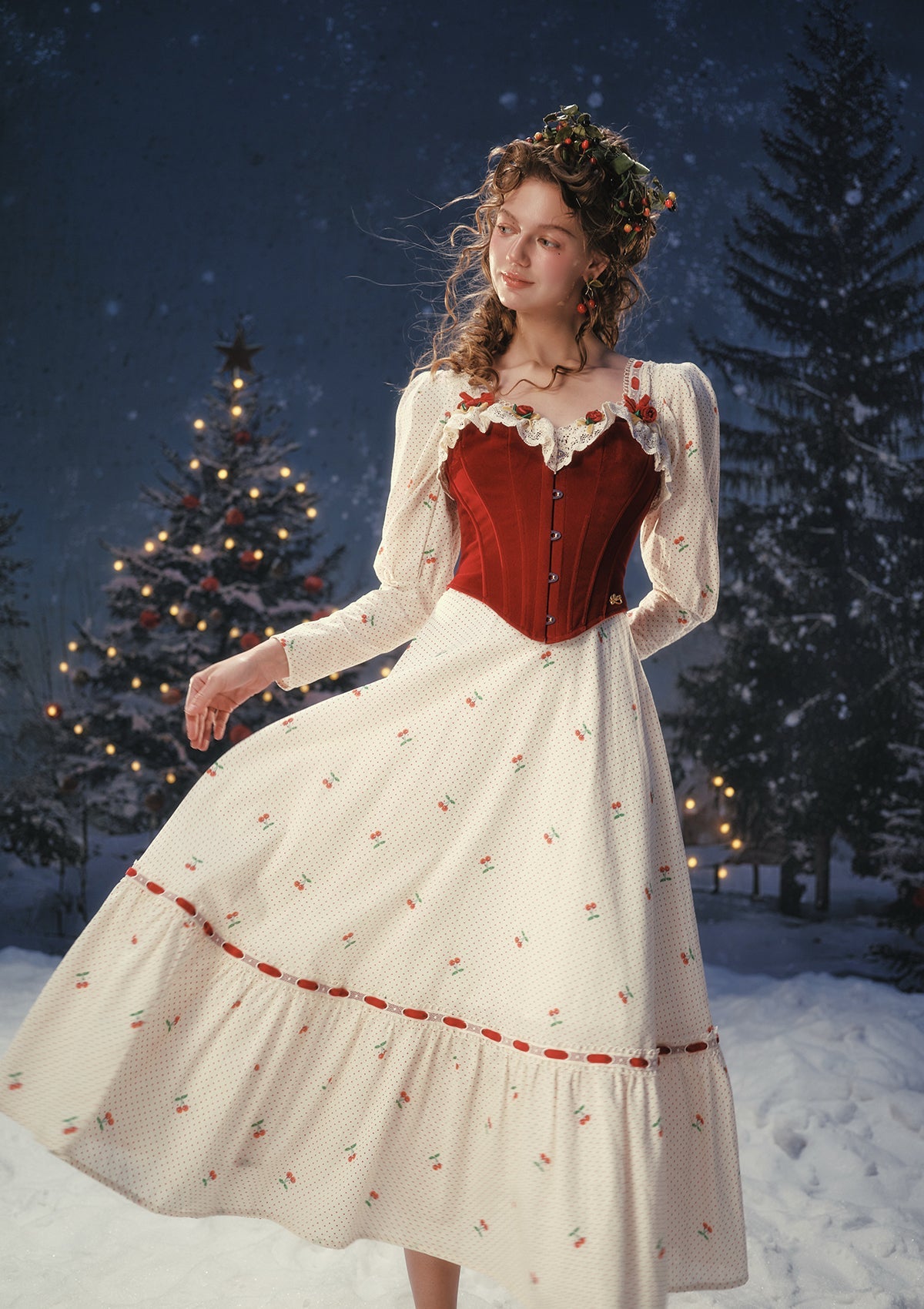 （US Exclusive）Cherry Bite Dress