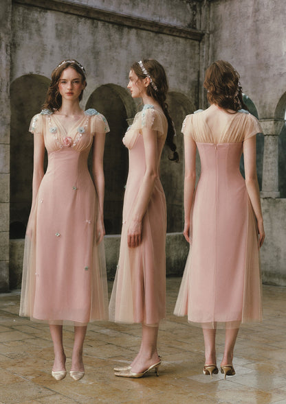 Wind Perched Rose Quartz Dress