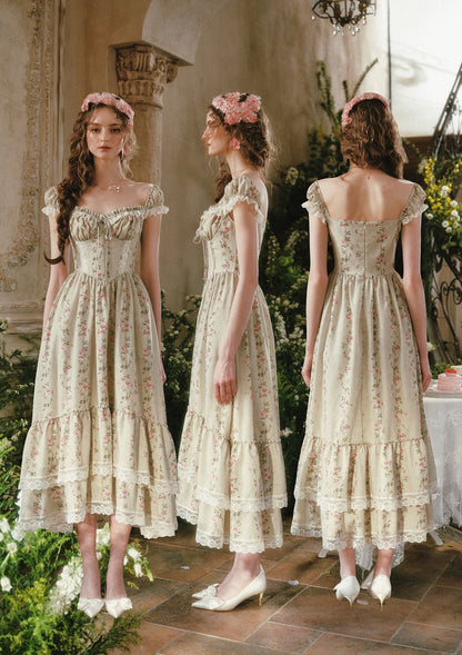 Meadow Vine Corset Dress (Long)