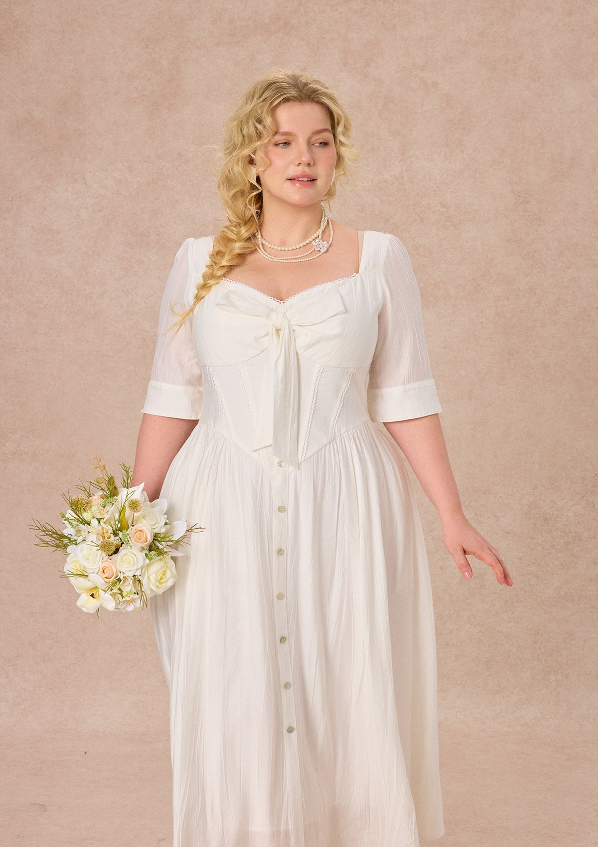 Curve&Plus Bow Ode Dress