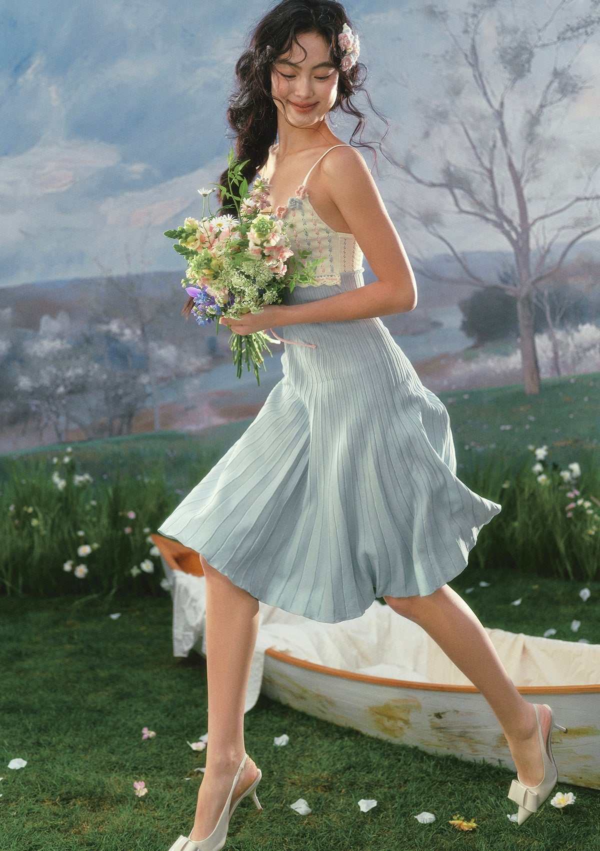 Rose Tide Knit Dress