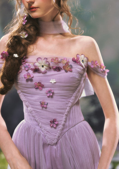 Ode to Purple Iris Dress