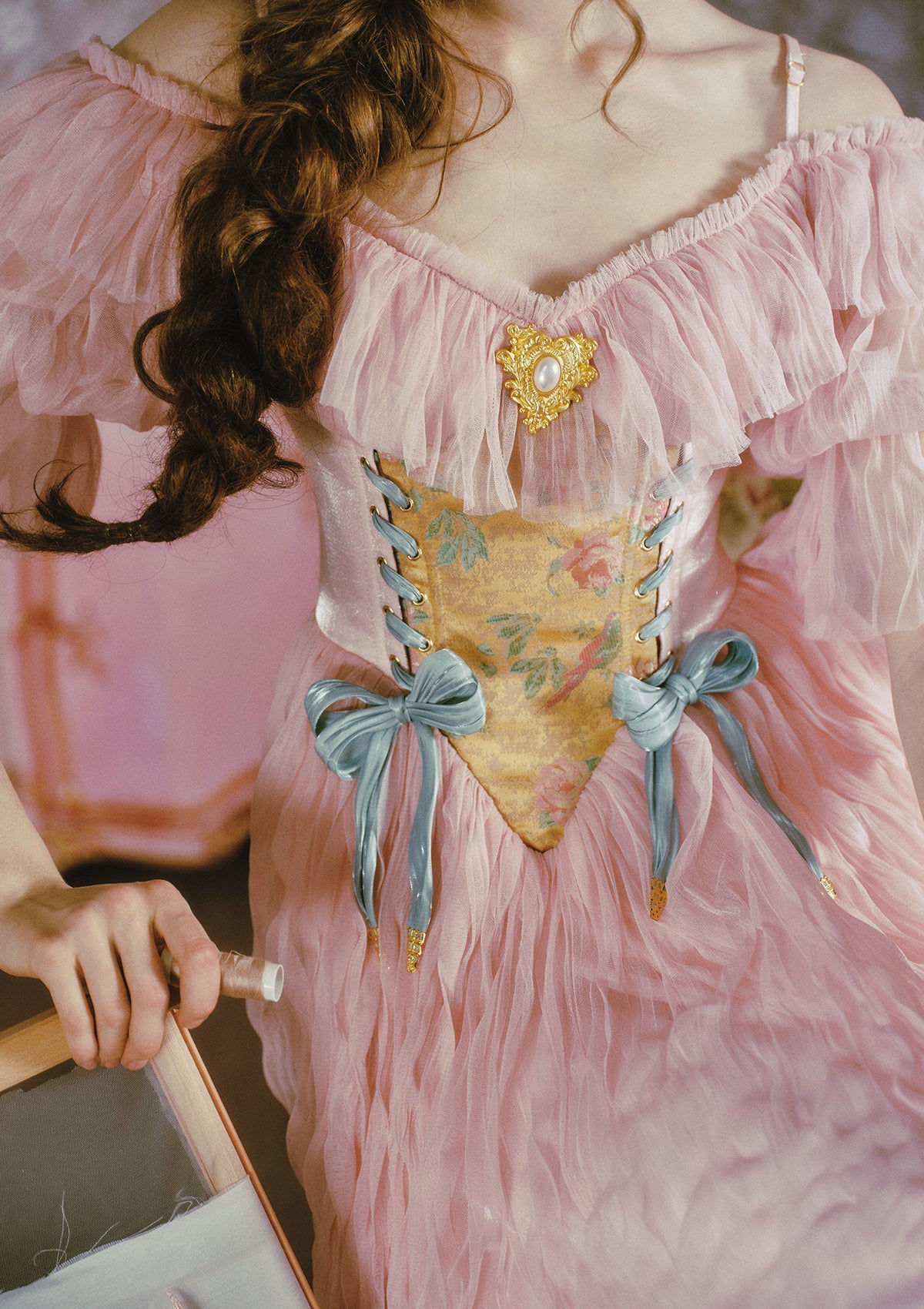 Embroidered Princess Corset Dress