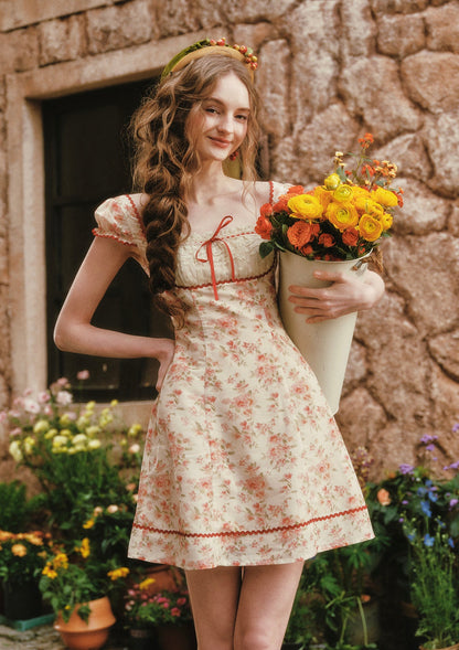 Crimson Berry Rose Dress
