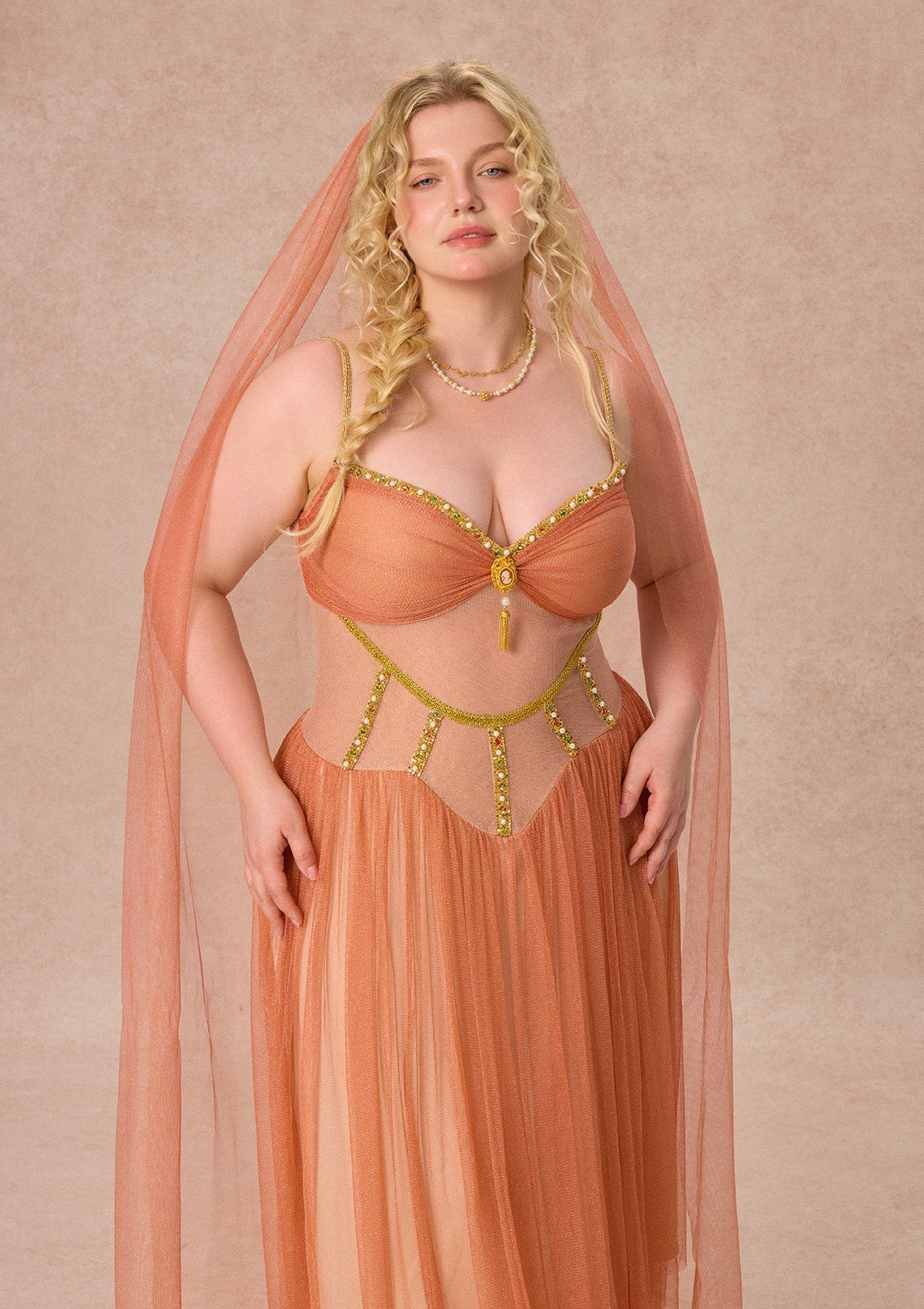 Curve&Plus Sahara Rose Corset Dress