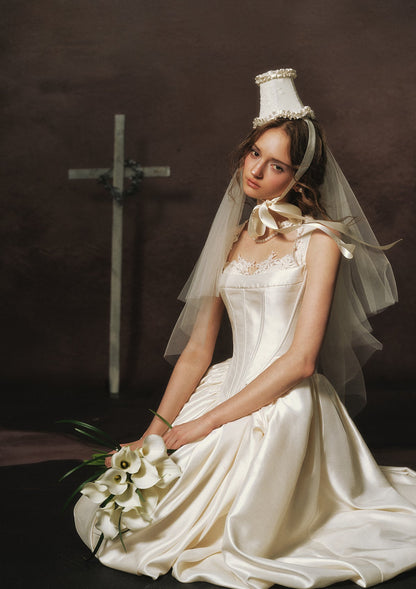 White Coronation Corset Dress