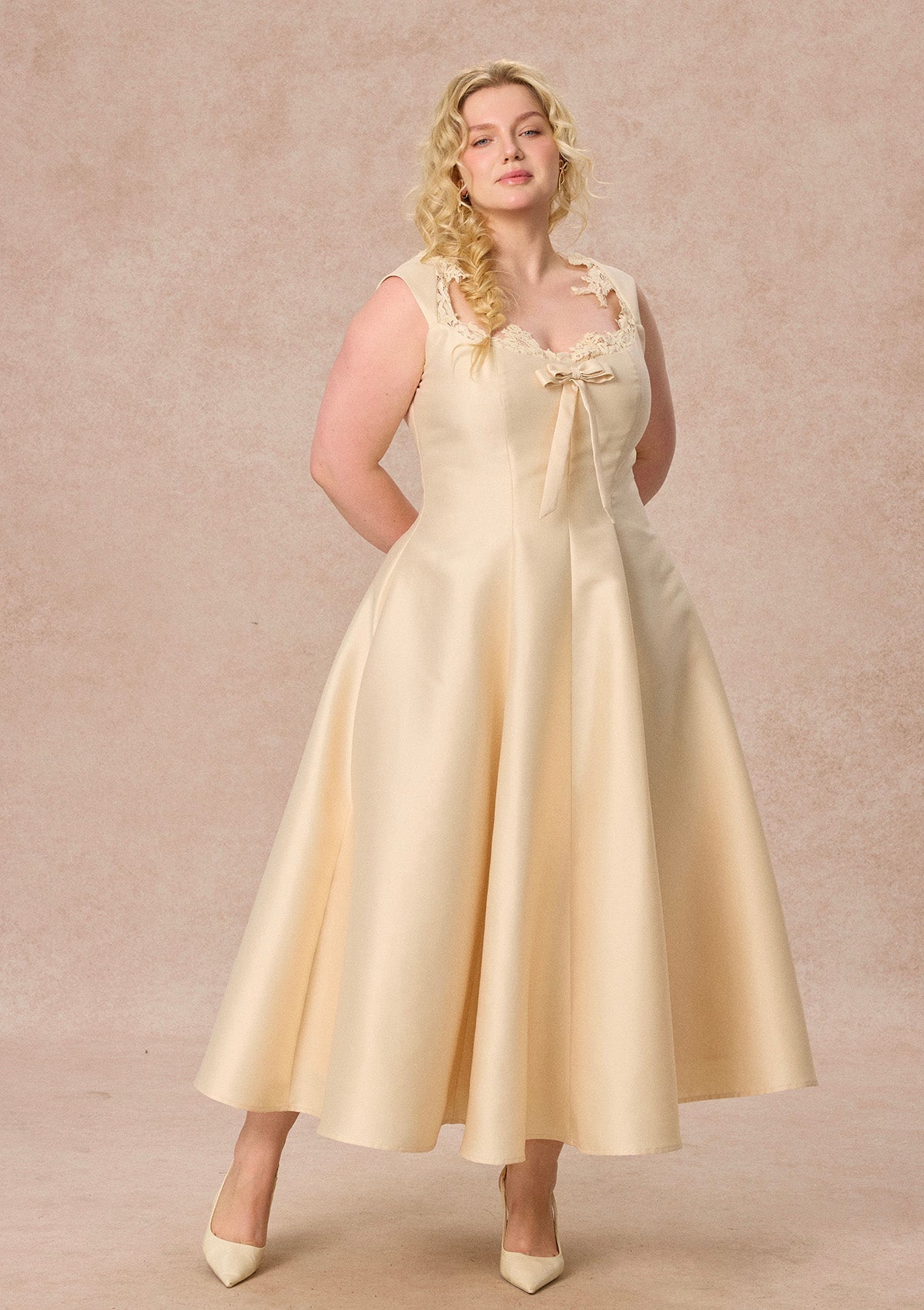 Curve&Plus Castle Vow Dress （White）
