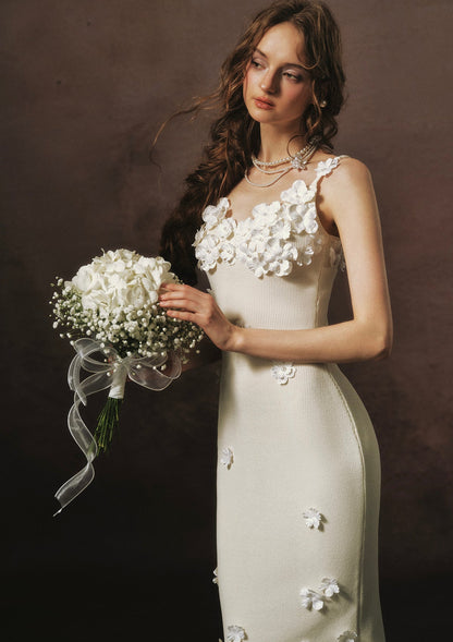Cream Chanson Dress
