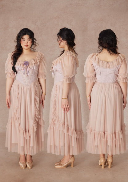 Curve&Plus Violet Mandarin Duck Princess Dress