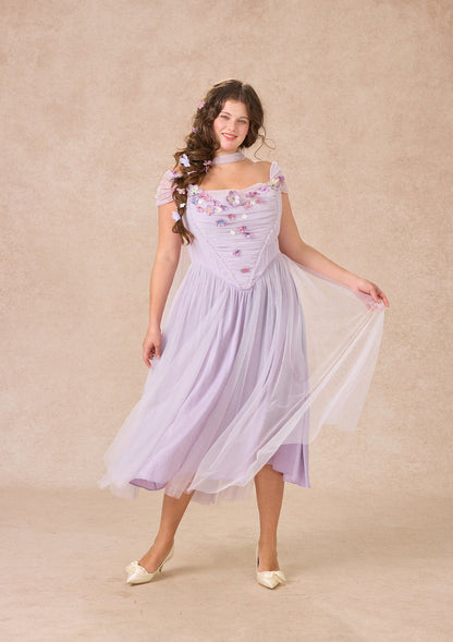 Curve&Plus Ode to Purple Iris Dress