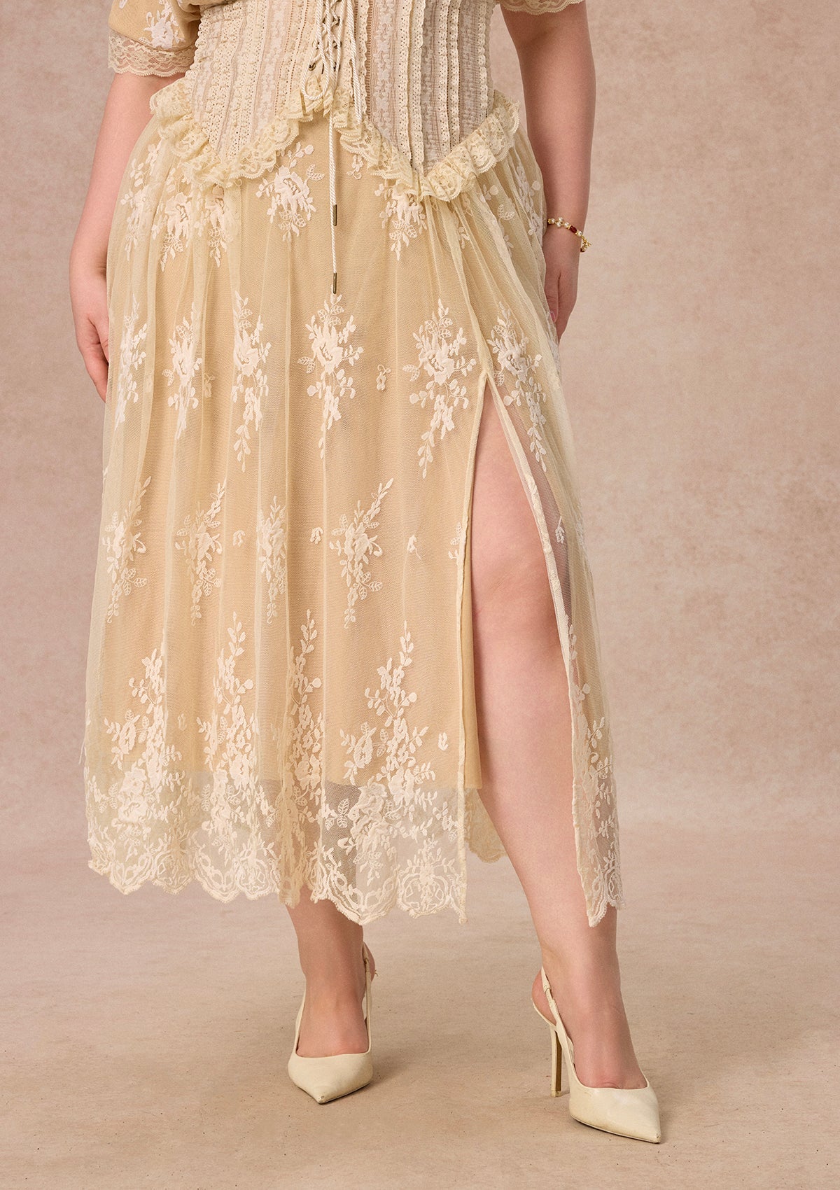 Curve&Plus Wild Thorn Rose Corset Dress