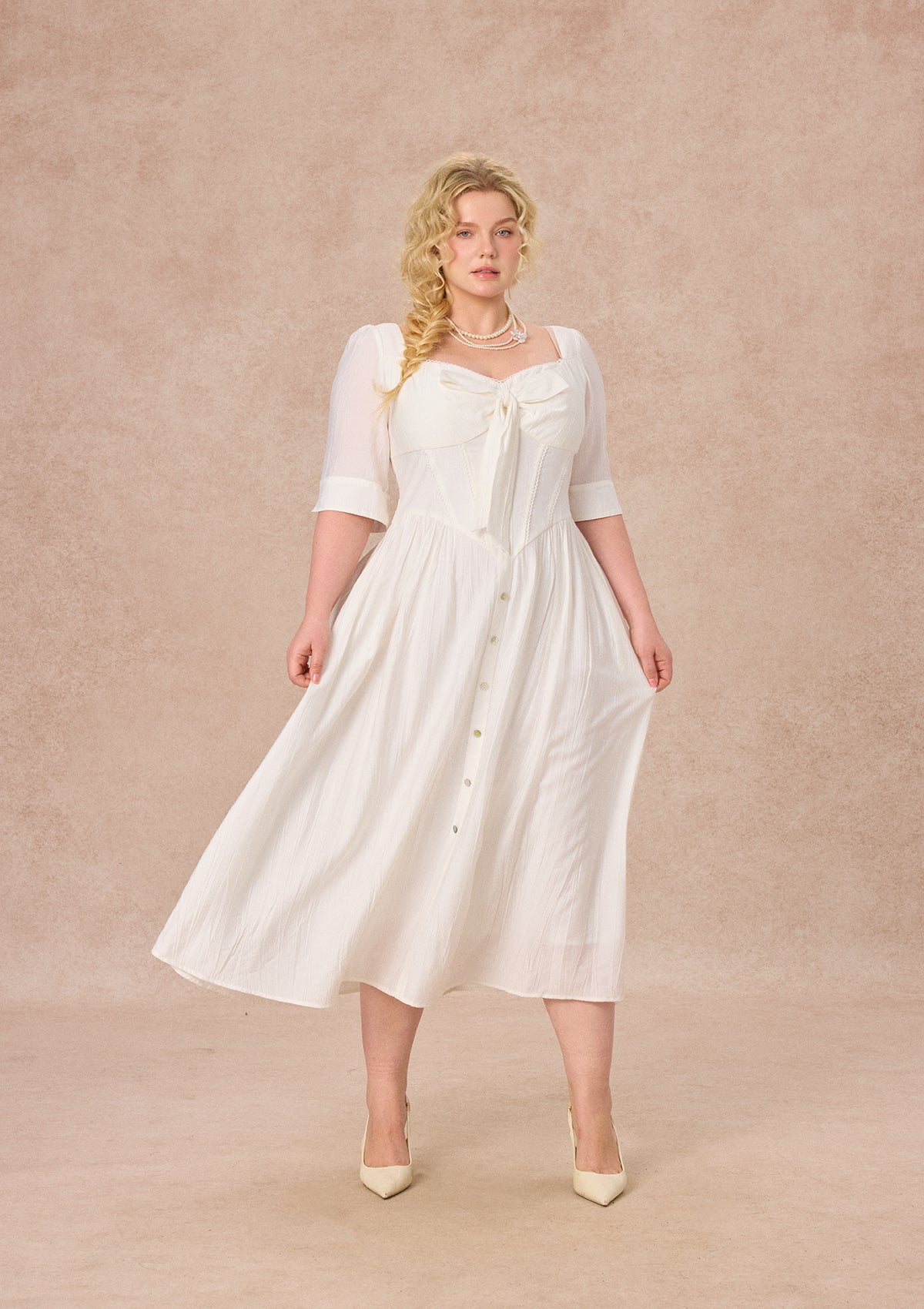Curve&Plus Bow Ode Dress
