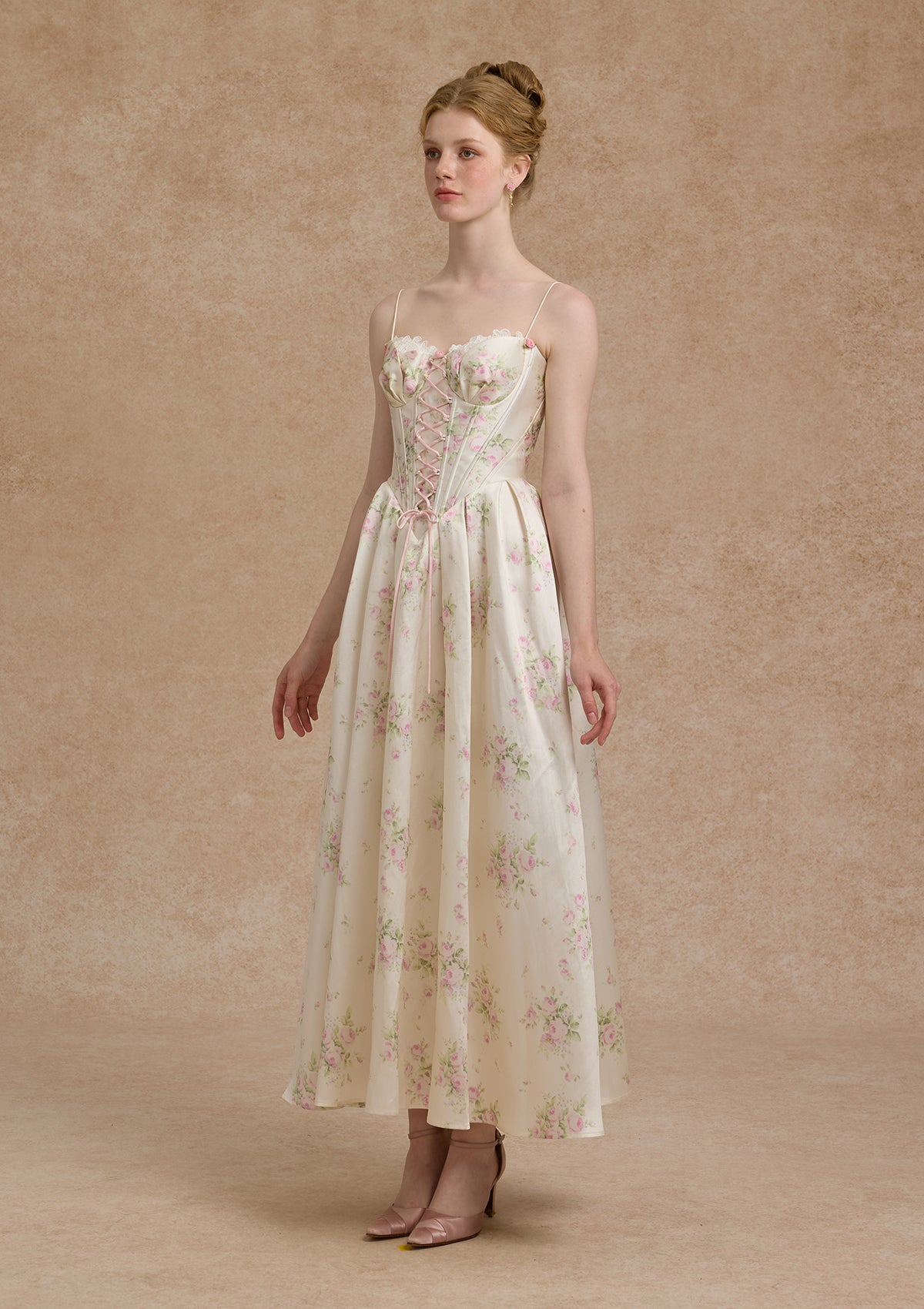 Love Flower Notes Corset Dress