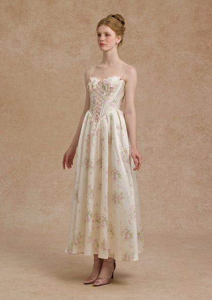 Love Flower Notes Corset Dress