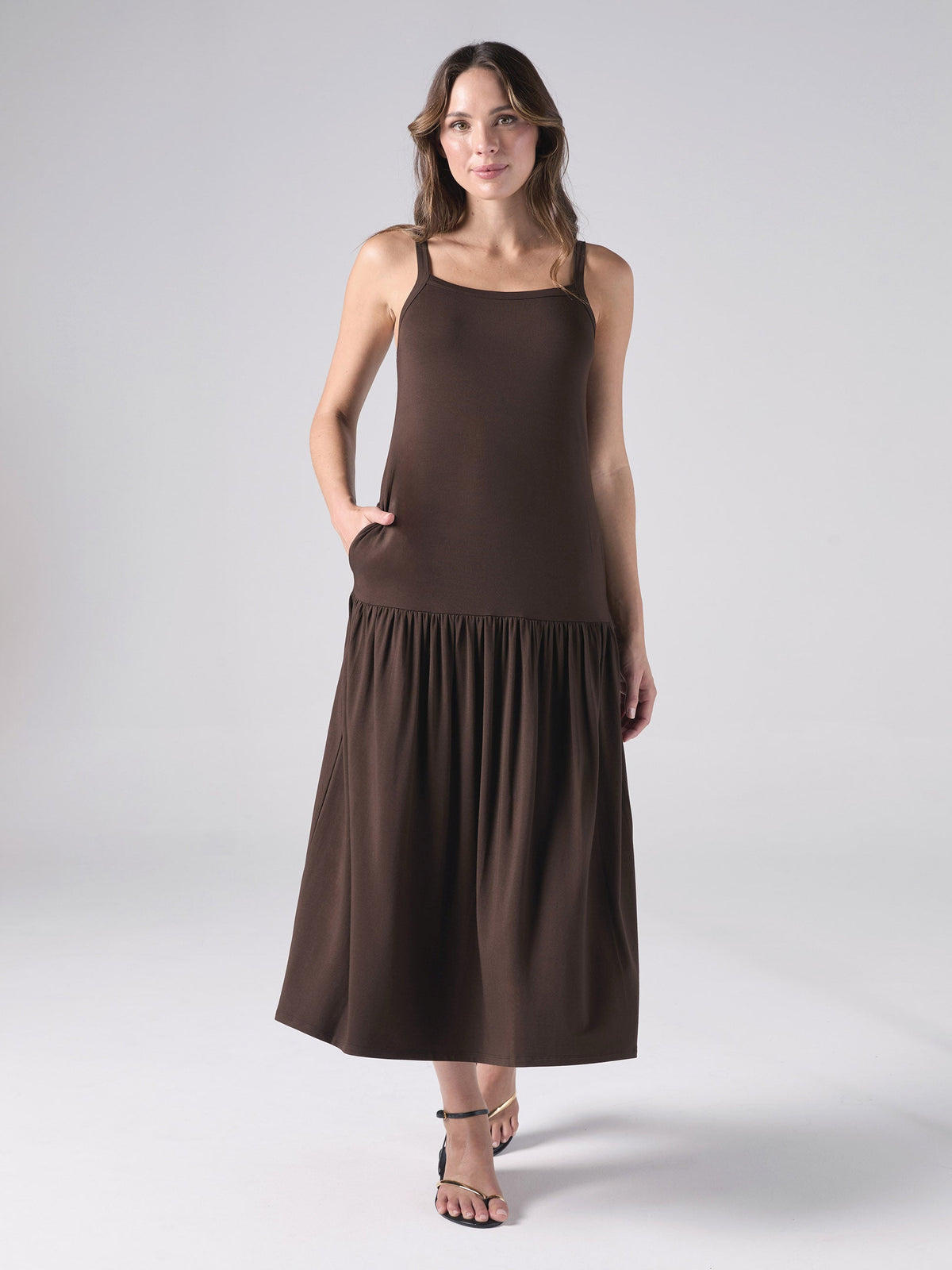 Alma Dress - Coffee Bean