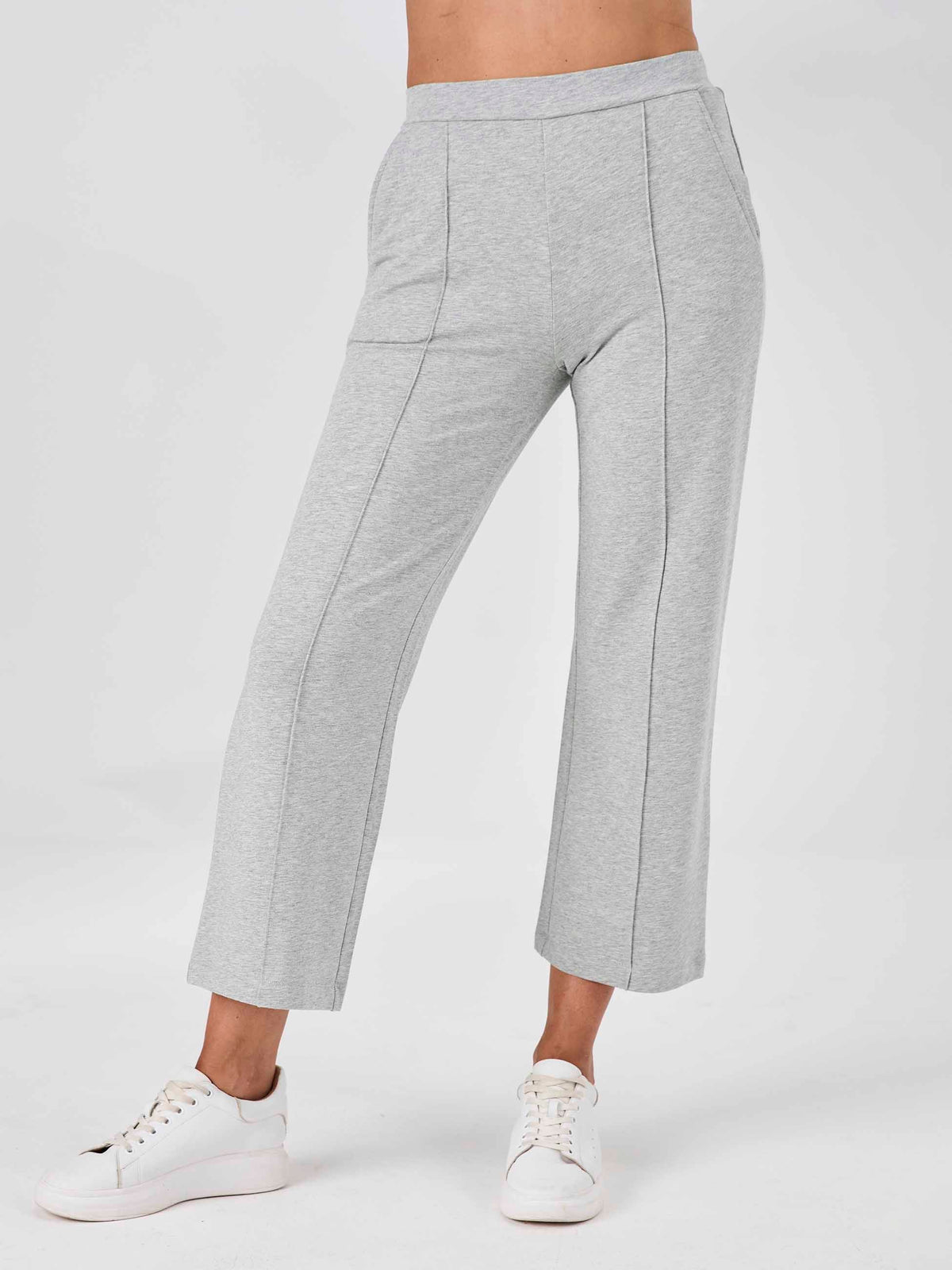 Leighton Sweat Top - Grey Marl