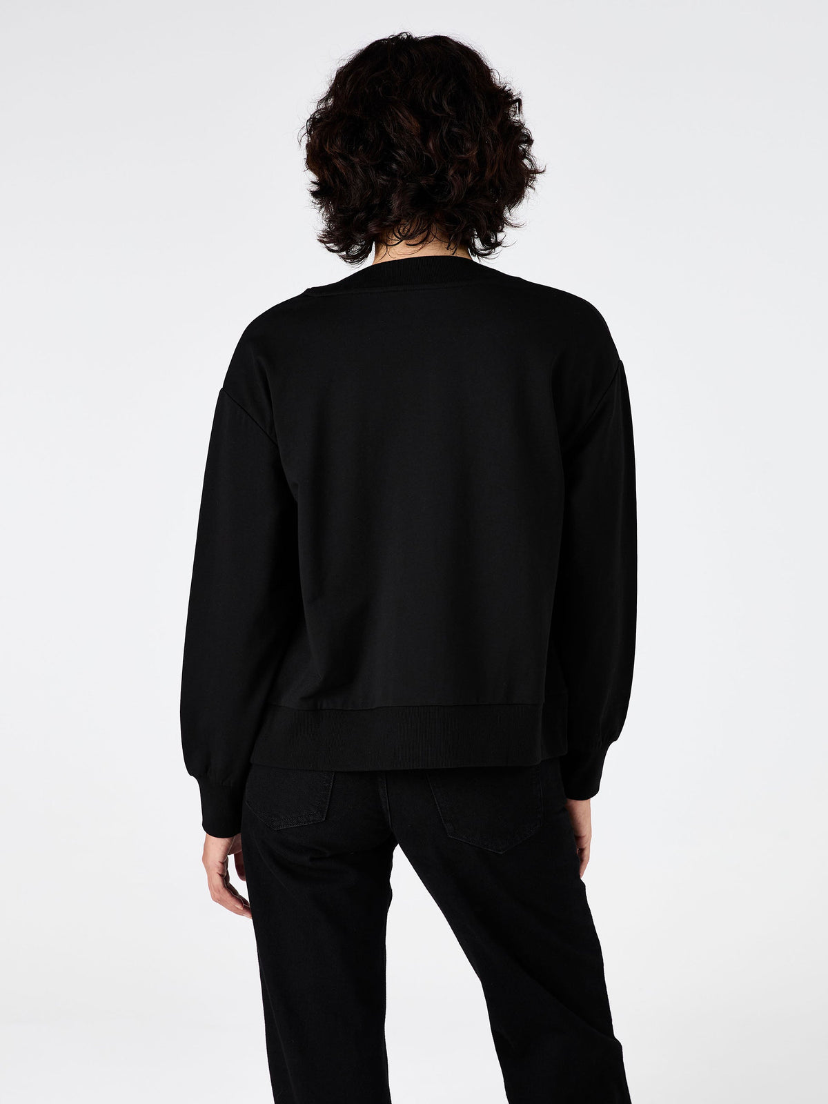 Leighton Sweat Top - Black