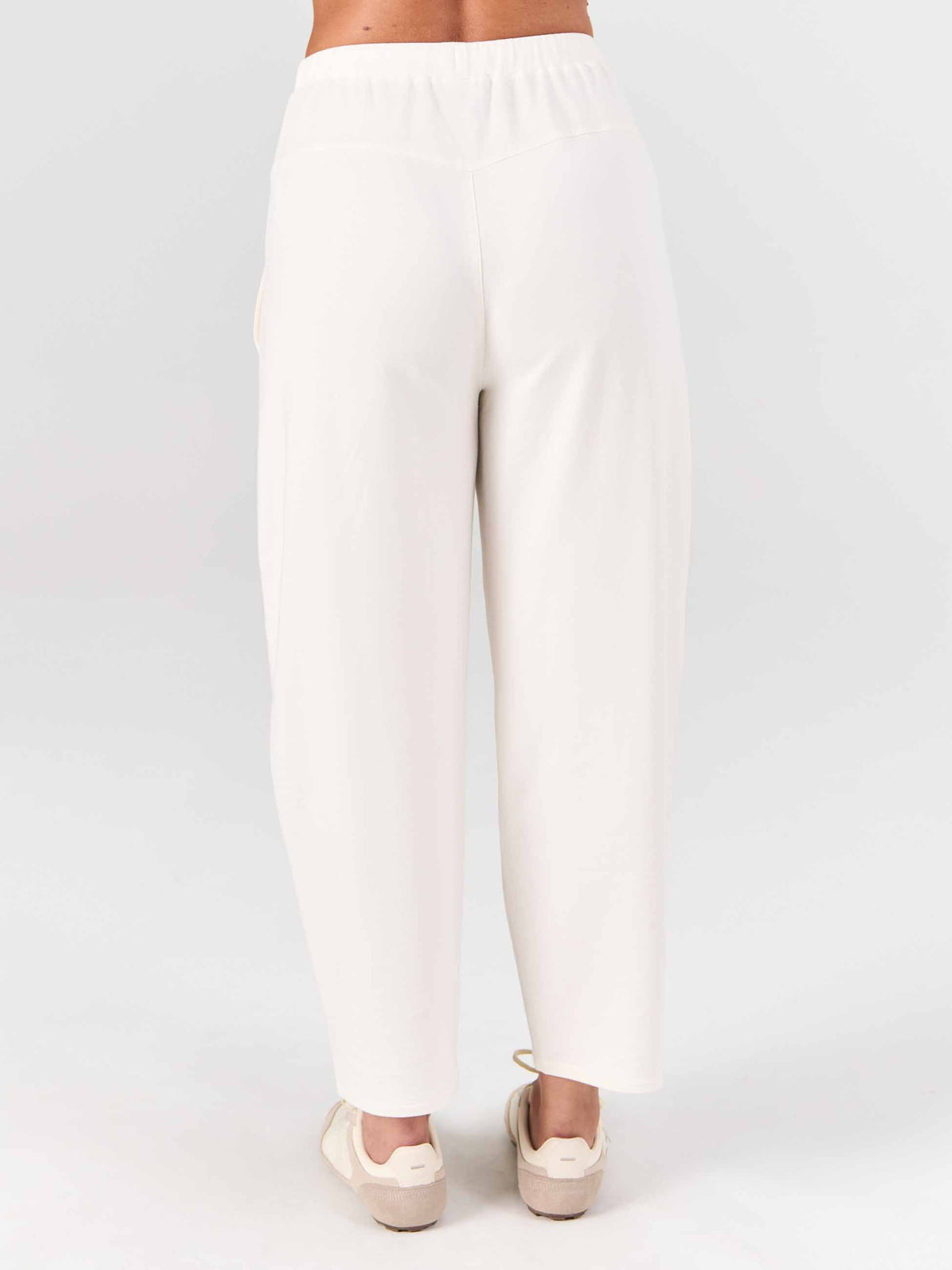 Kyoto Ankle Length French Terry Jogger - Soft White