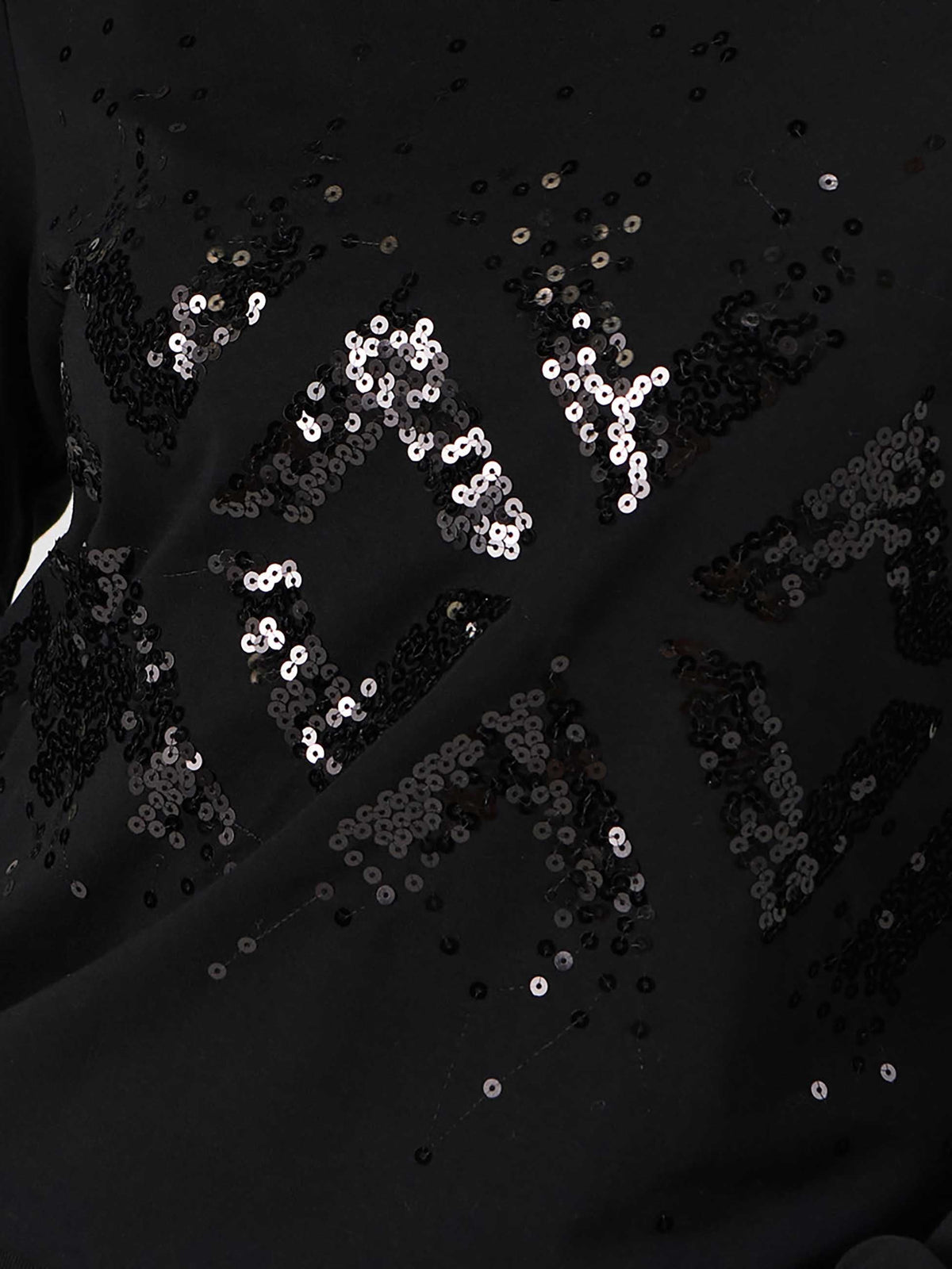 Natalie Sequin Sweatshirt - Black