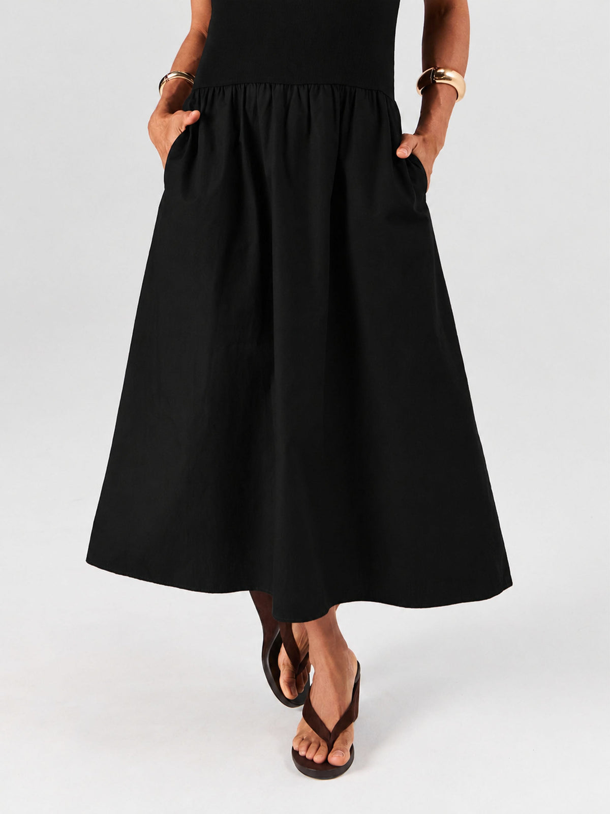 Aria Sleeveless Dress - Black
