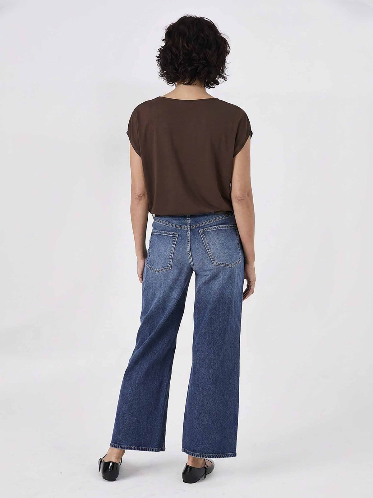 Modal Luxe Layer Tee - Coffee Bean