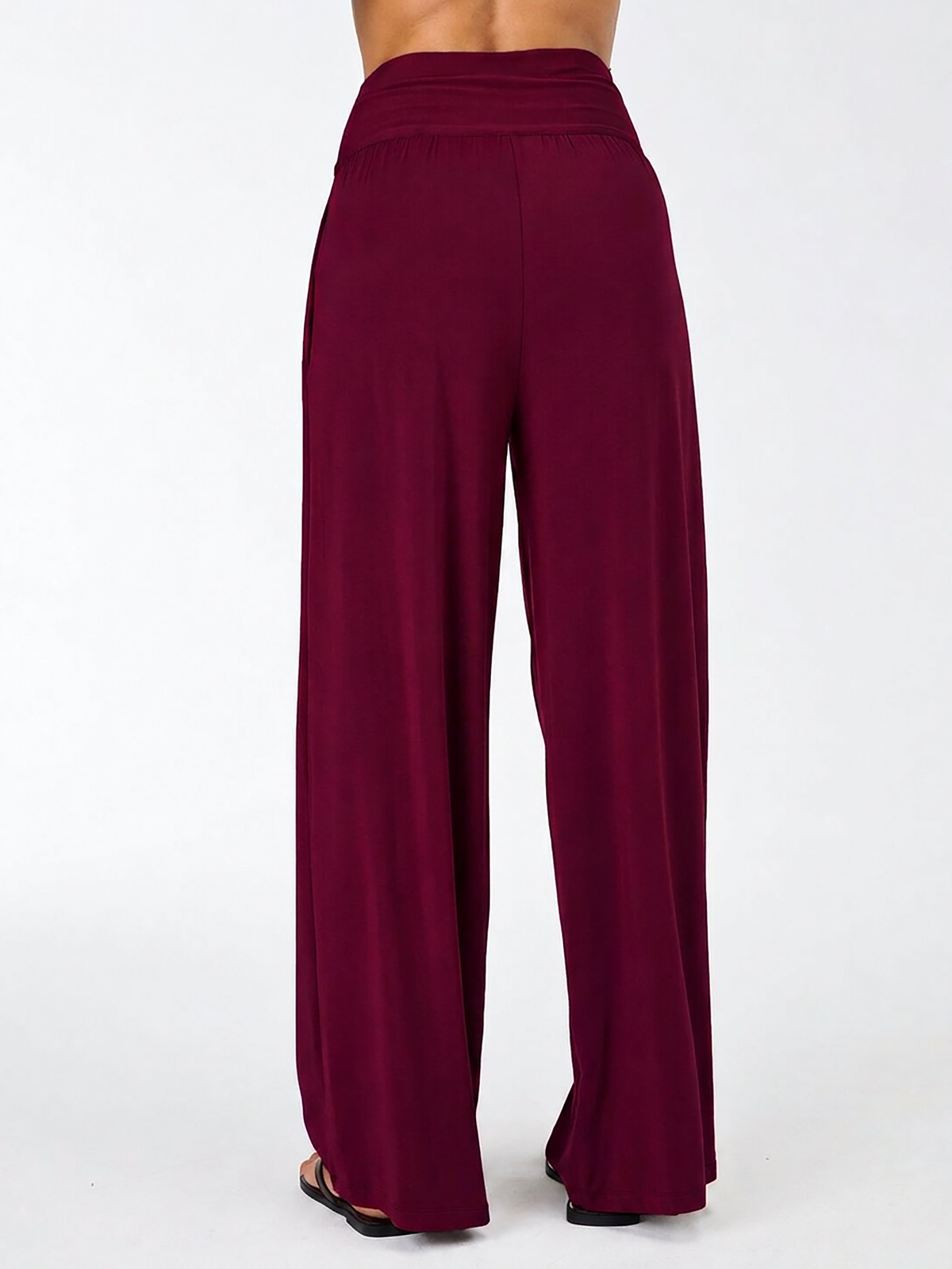 Nomad Modal Wide Leg Pant - Sangria
