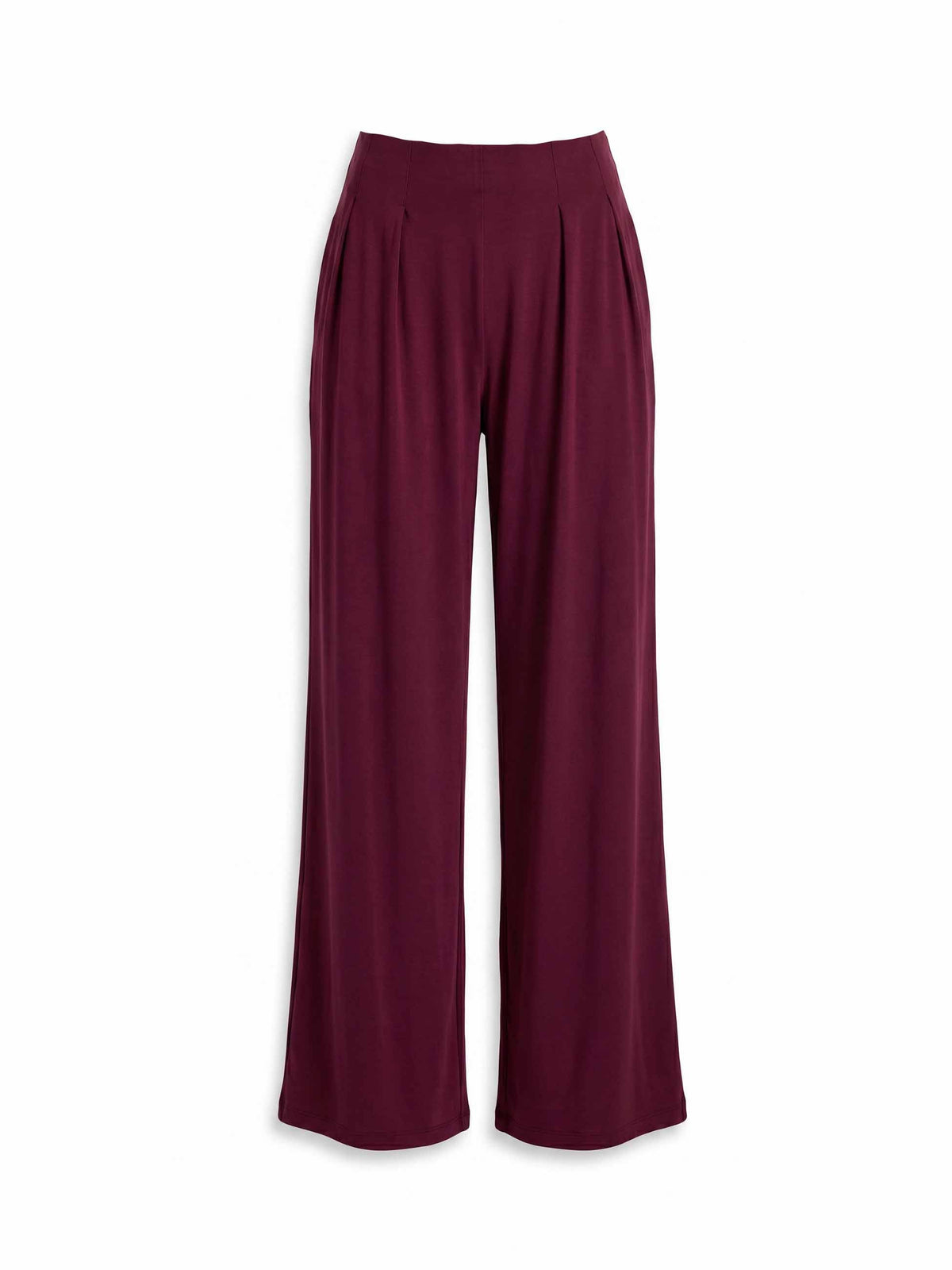 Emery Wide Leg Pants - Sangria