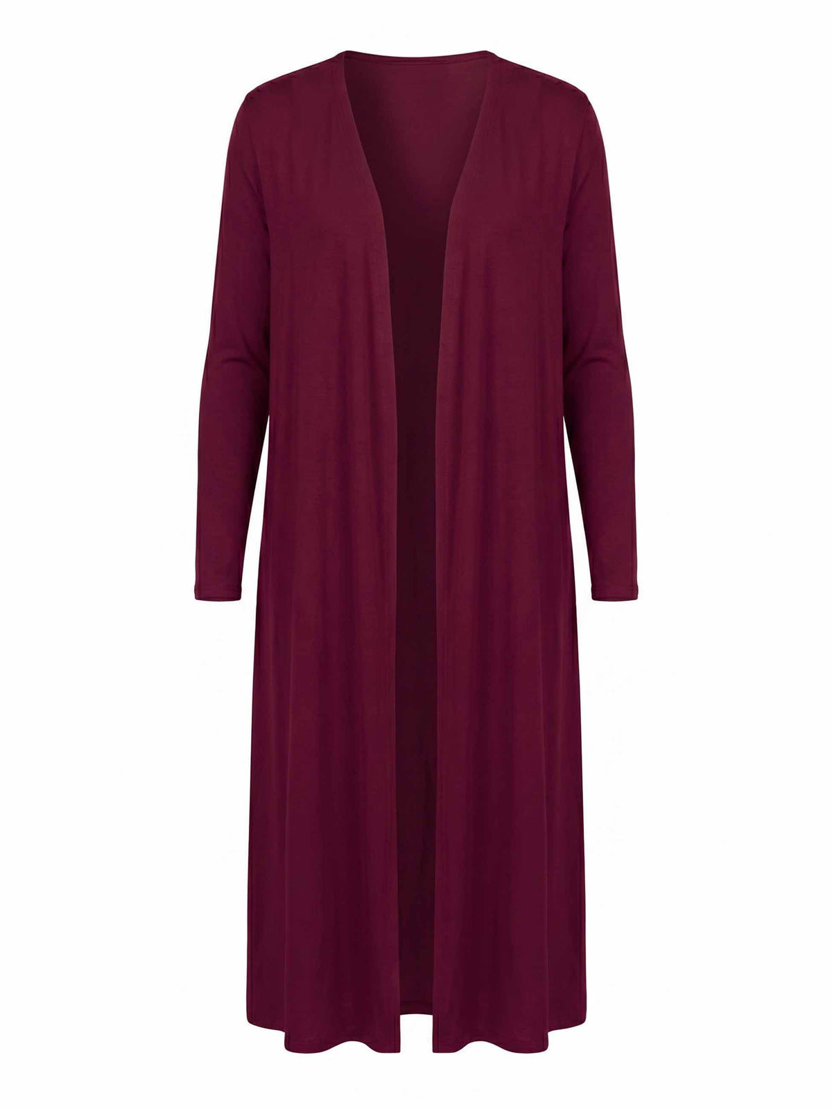 Modal Longline Cardigan - Sangria