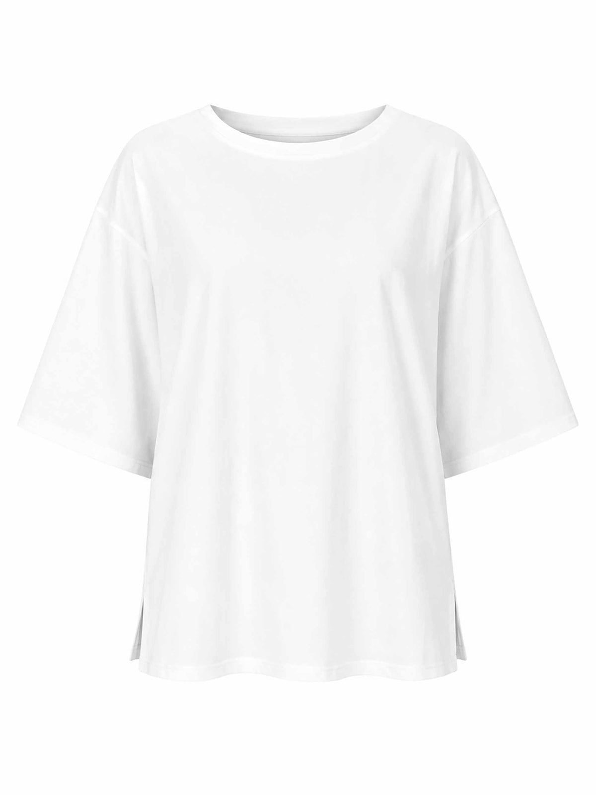 Oversized Pima Cotton Tee - Soft White