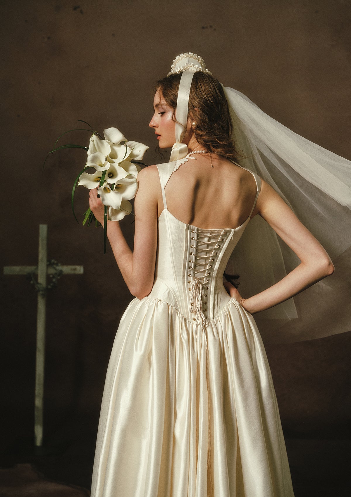 White Coronation Corset Dress