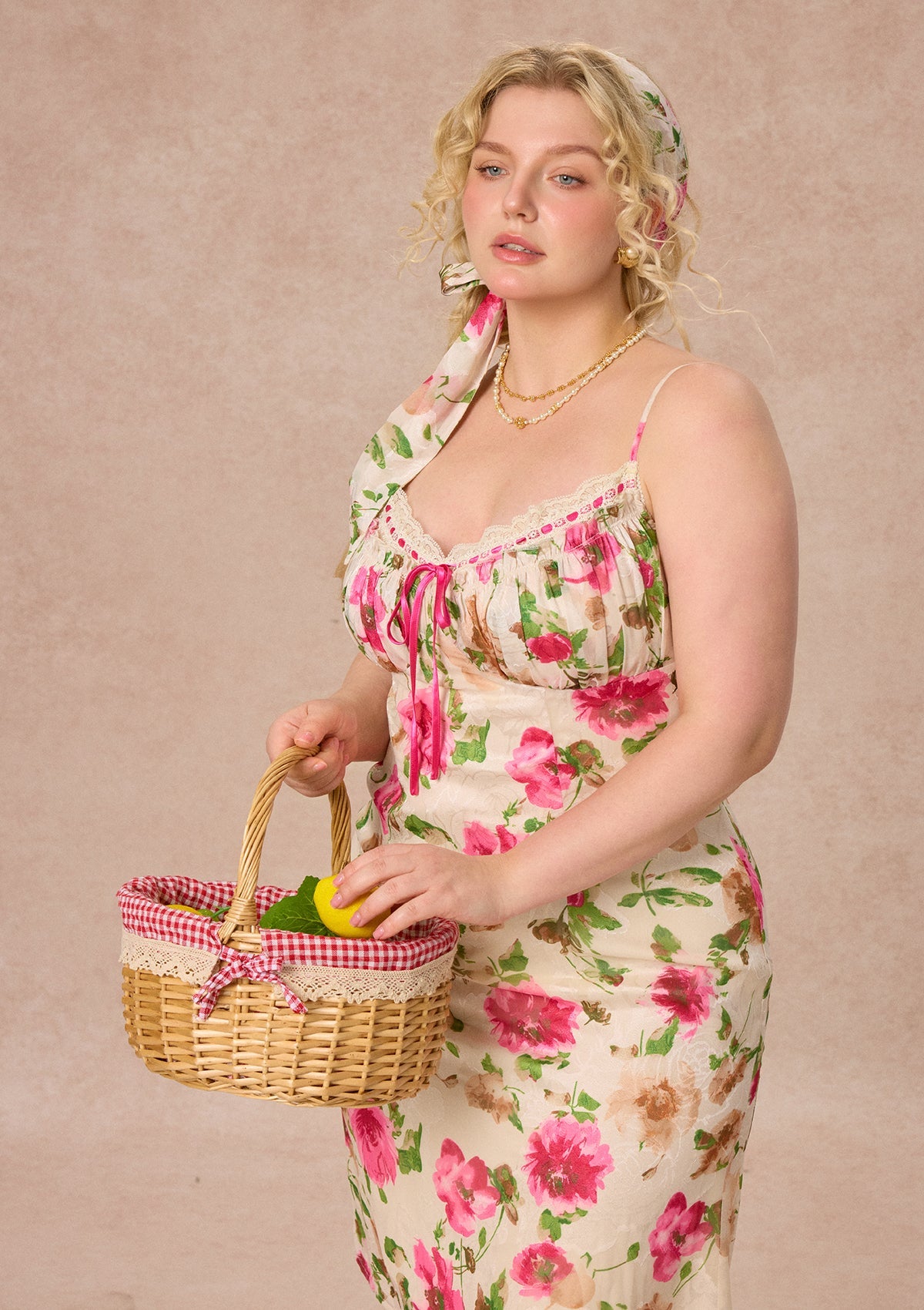 Curve&Plus Corn Poppy Dress（short）