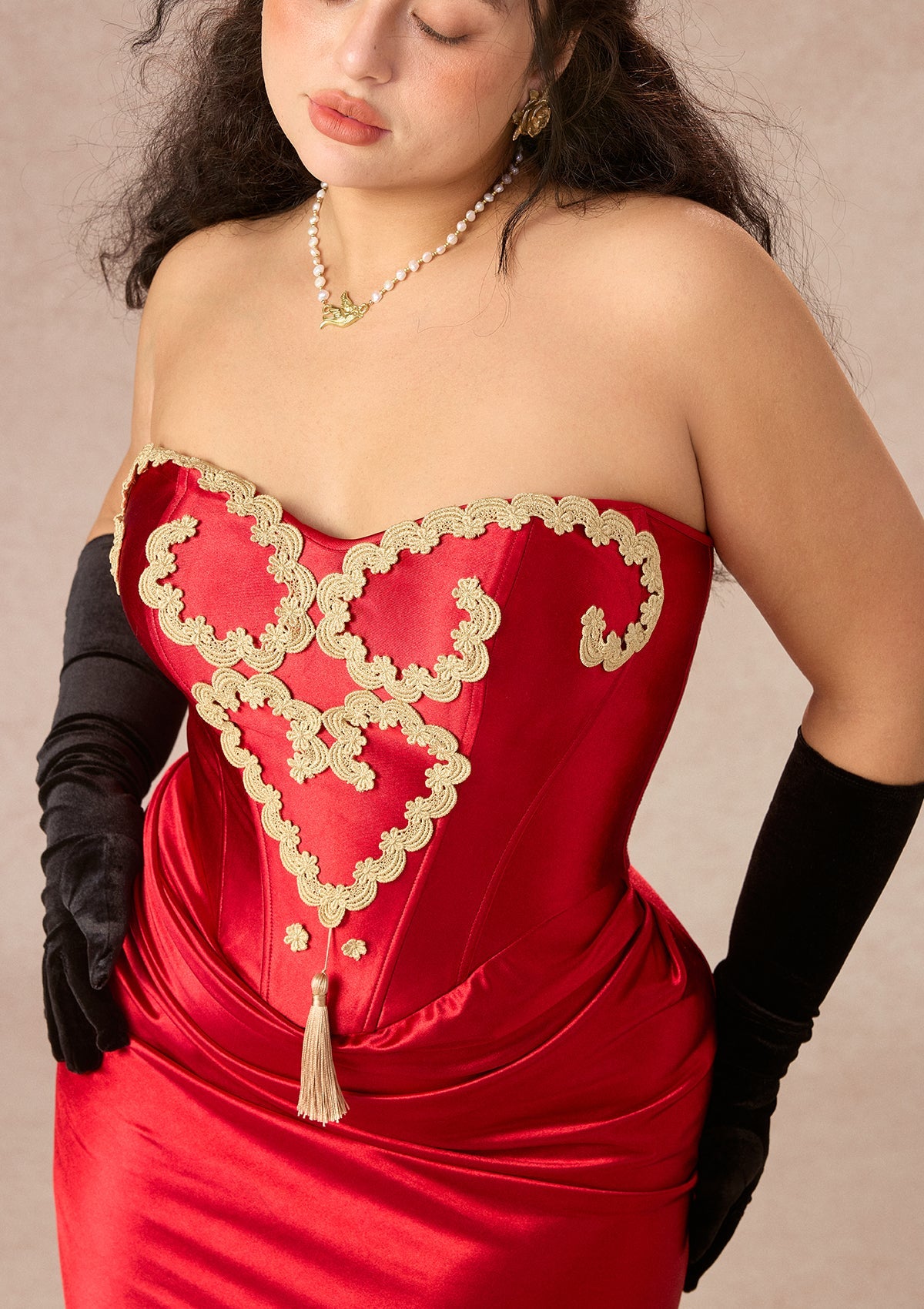 Curve&Plus Queen Heart Corset Dress