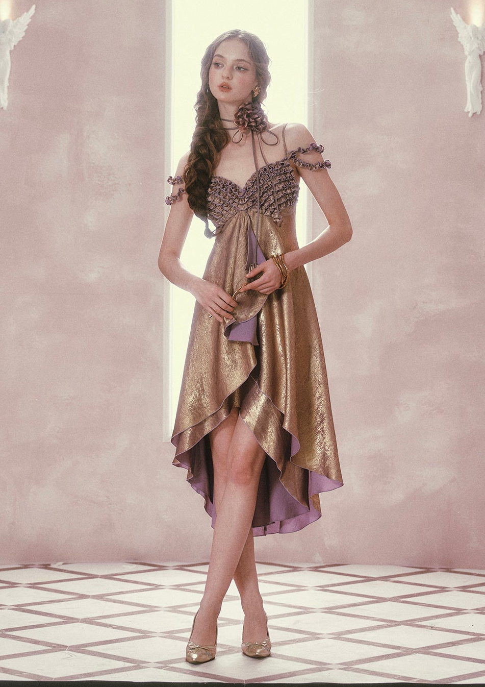 Purple Gold Aria Dress