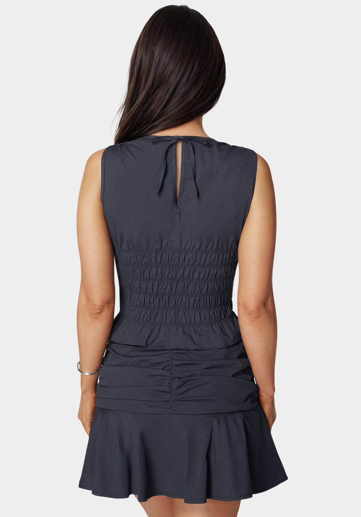 Ruched Ruffle Top