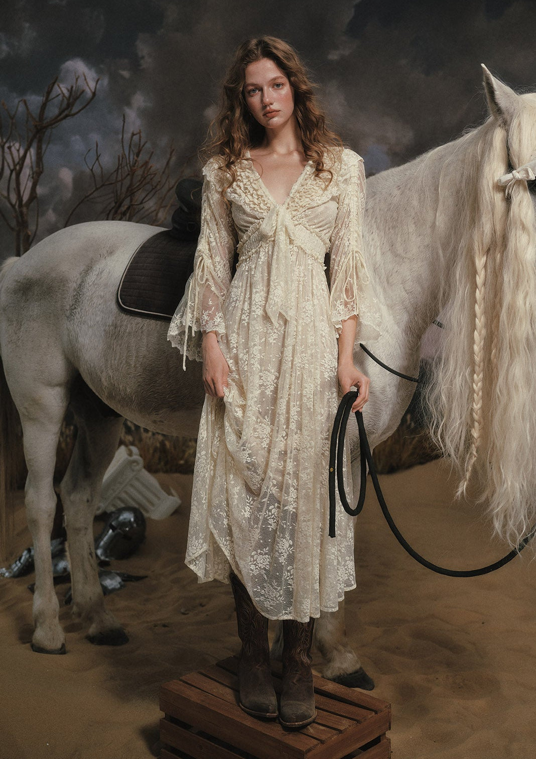 White Horse Princess Dress