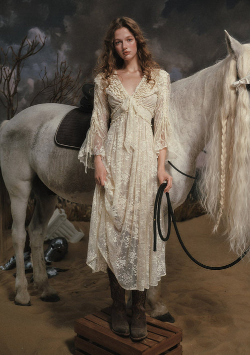 White Horse Princess Dress