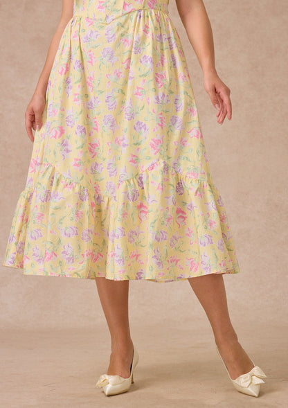 Curve&Plus Honey Tea Garden Dress