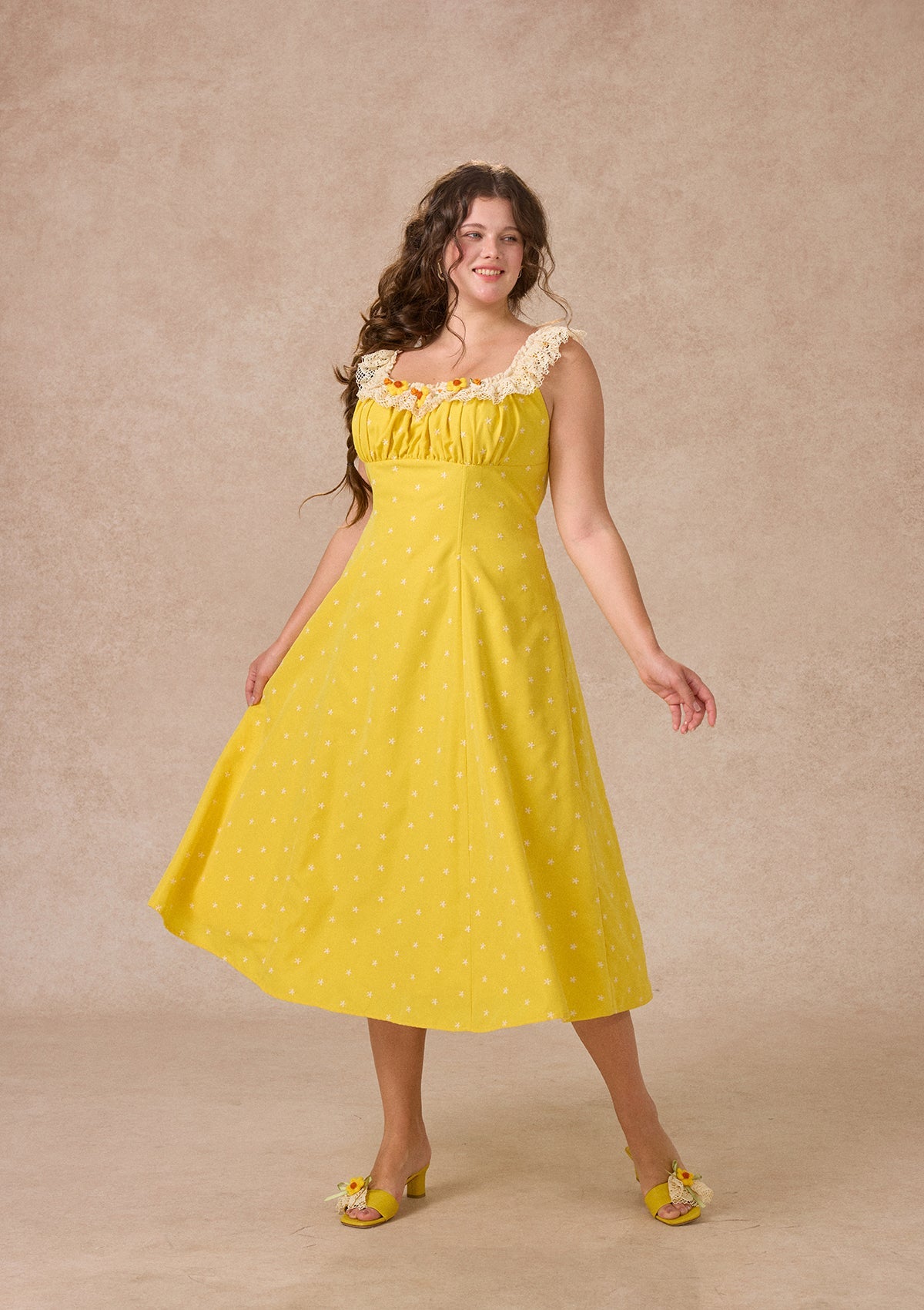 Curve&Plus Little Orange Dress