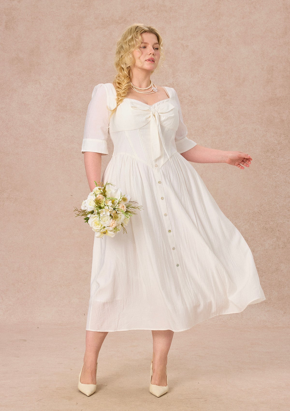 Curve&Plus Bow Ode Dress