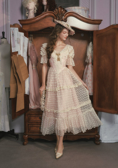 Gilded Invitation Dress（Pink）