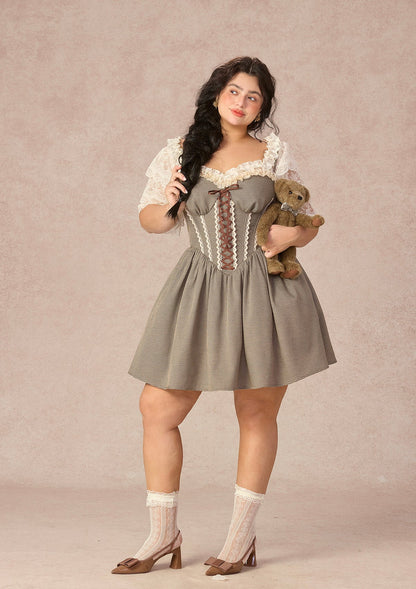 Curve&Plus Bear Date Dress（Short)