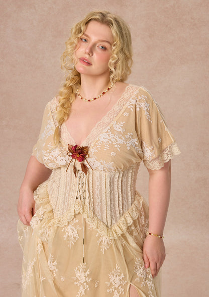 Curve&Plus Wild Thorn Rose Corset Dress