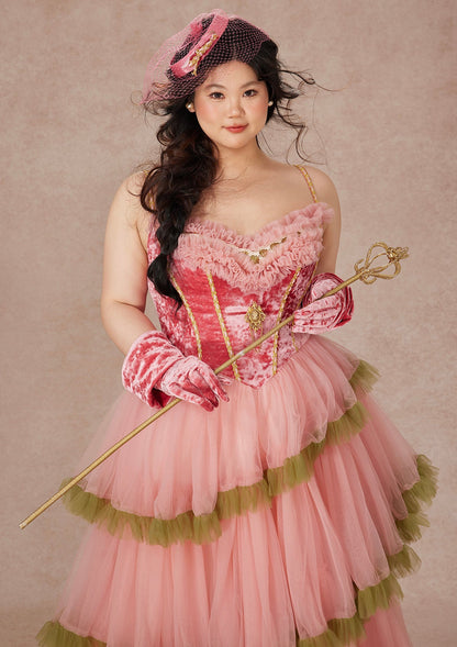 Curve&Plus Grape Grinda Corset Dress (Long)