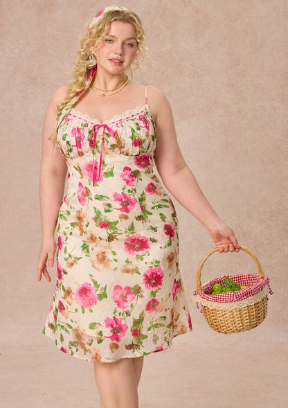 Curve&Plus Corn Poppy Dress（short）