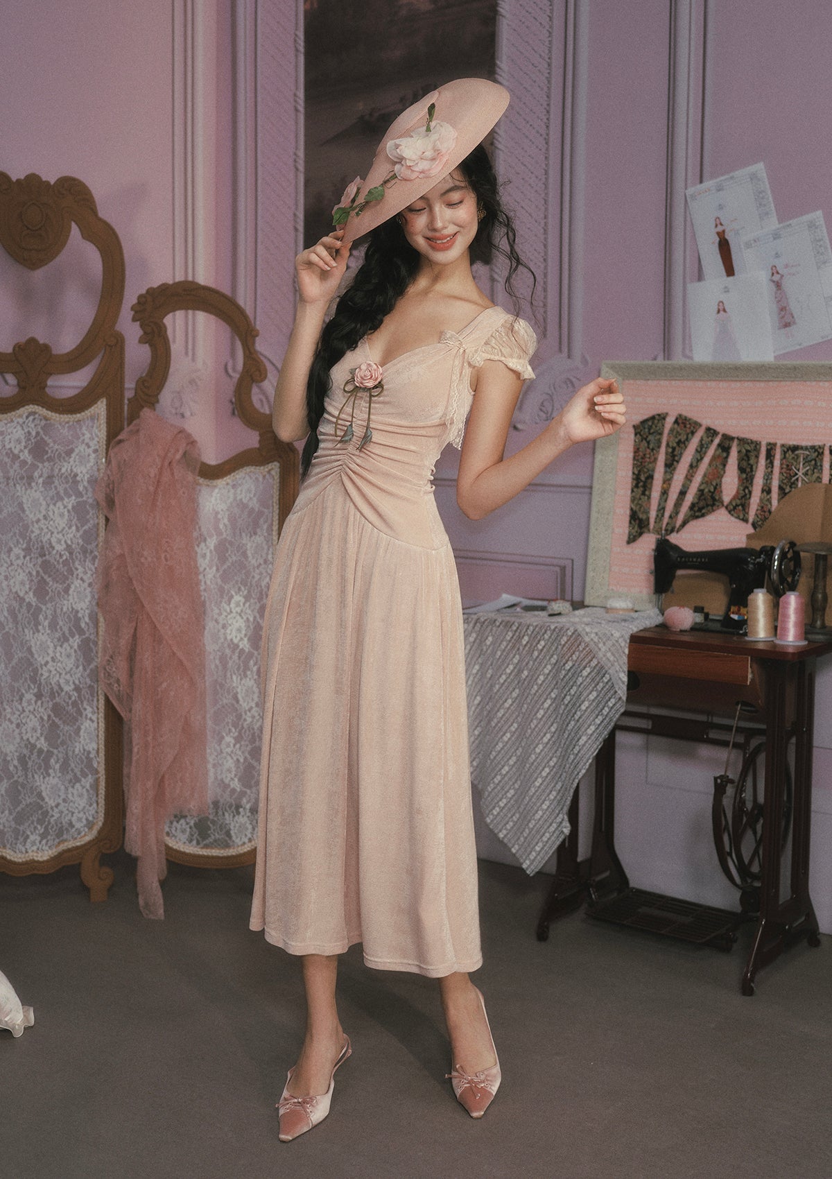 Rose Socialite Dress