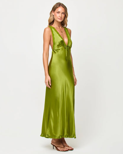 x The Salty Blonde Eyes On You Maxi - Verdant