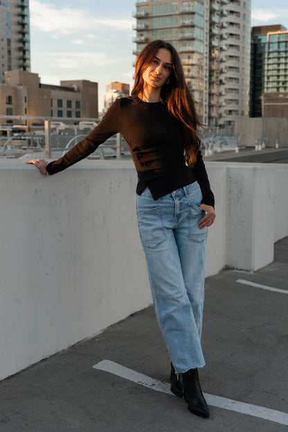 Waitlist 8/1 • Ryker High Rise Cropped Barrel Jeans Light Wash